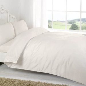Egyptian Cotton 400 Thread Duvet Cover in Cream