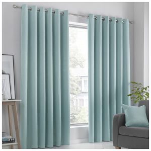Strata Duck Egg Eyelet Curtains