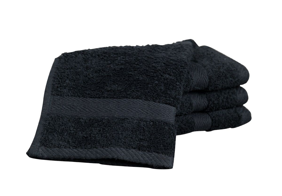Luxor Hotel Collection Thick Plush Towel in Black Higher GSM