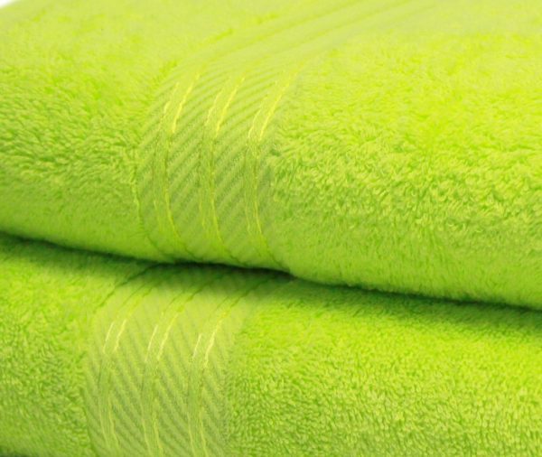 Lime Green towels and bathmats Luxury Egyptian Combed Cotton