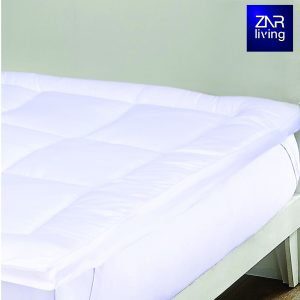 5 cm thick mattress topper double bed with elastic corners to hold in place