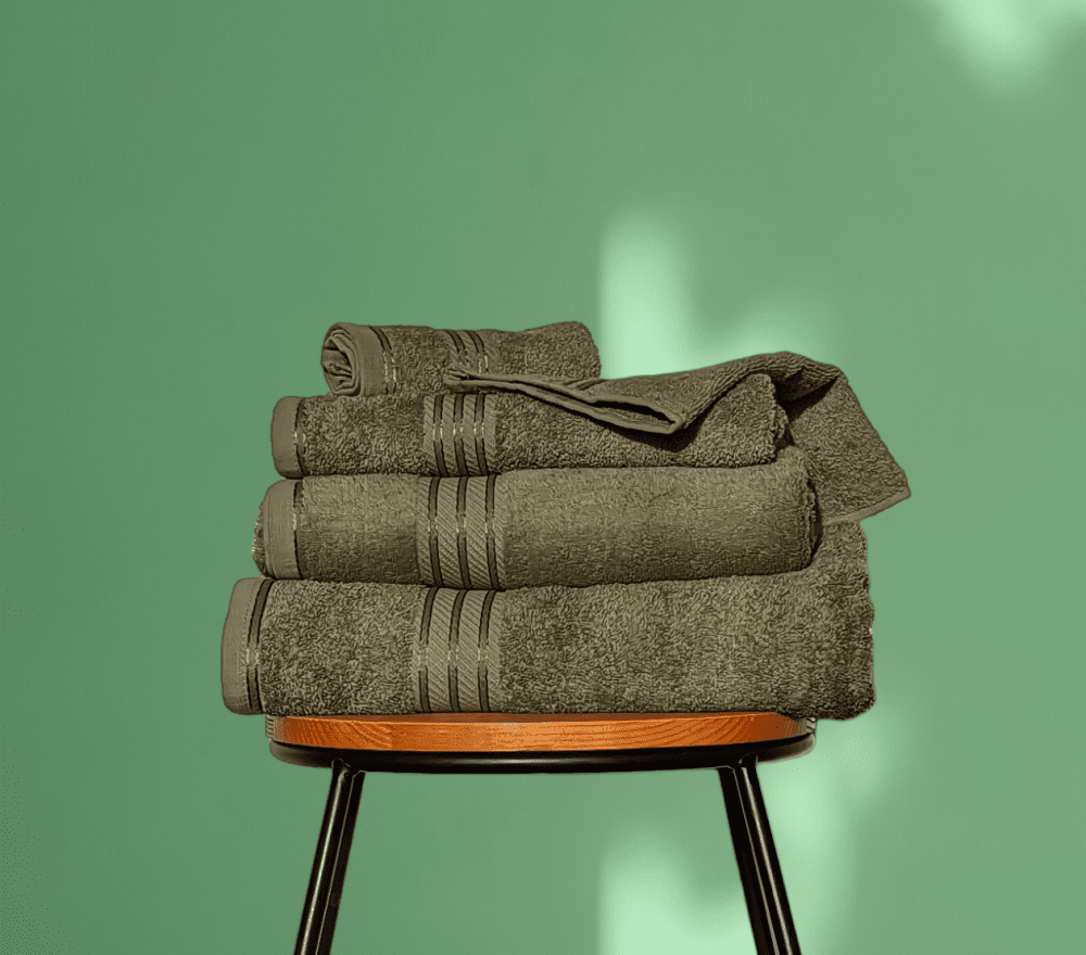 Sage Green Towels - Luxury Egyptian Collection Cotton Bath Towel