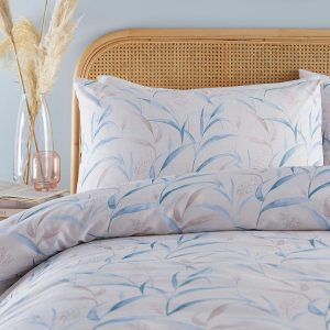 seagrass duvet cover set blue white