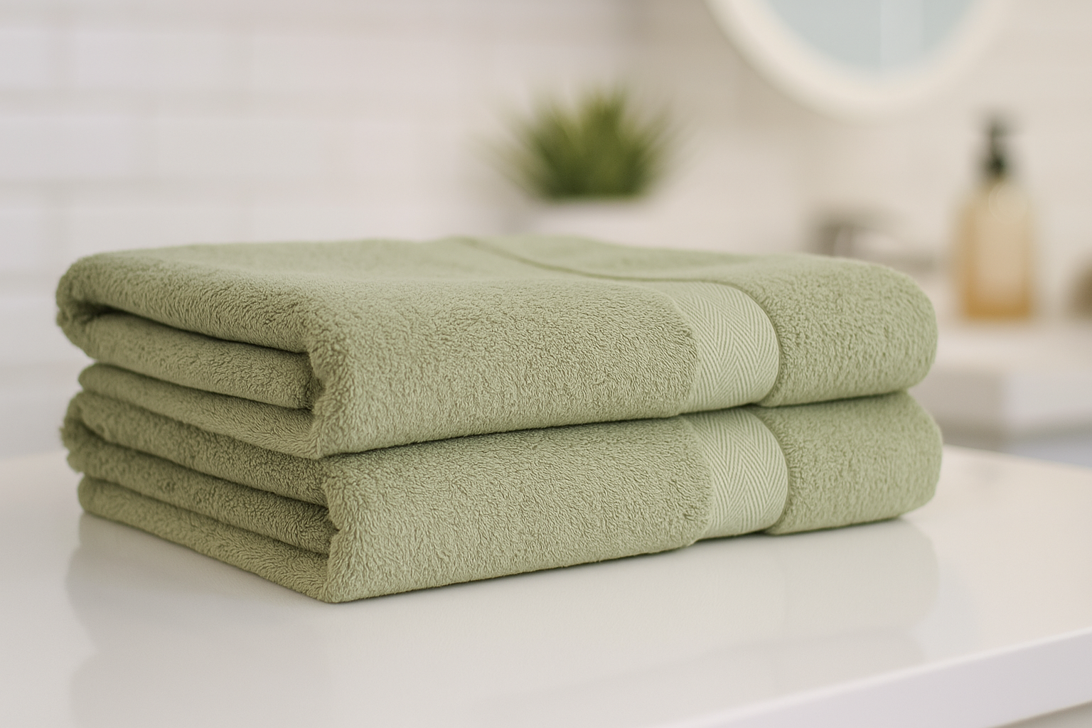 luxor sage green bath towels 600 gsm combed cotton