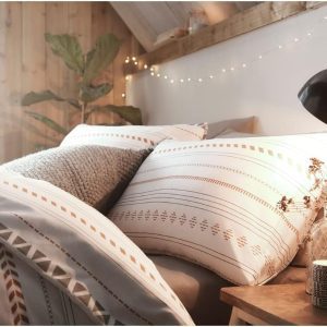 king size bedding set cozy neutral geometric pattern on sale