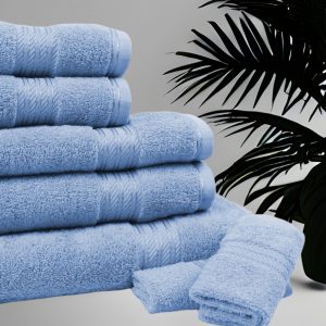 matching towel set cobalt blue luxury soft egyptian cotton towels
